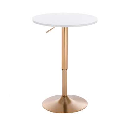 Modern Outdoor Coffee Bar Table Round Table Adjustable Height