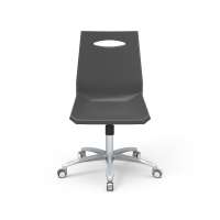 High Back Ergonomics Industrial Laboratory ESD Stool Chair With Wheel