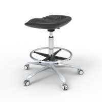 High quality Antistatic laboratory swivel chair Adjustable Antistatic PU workshop stool